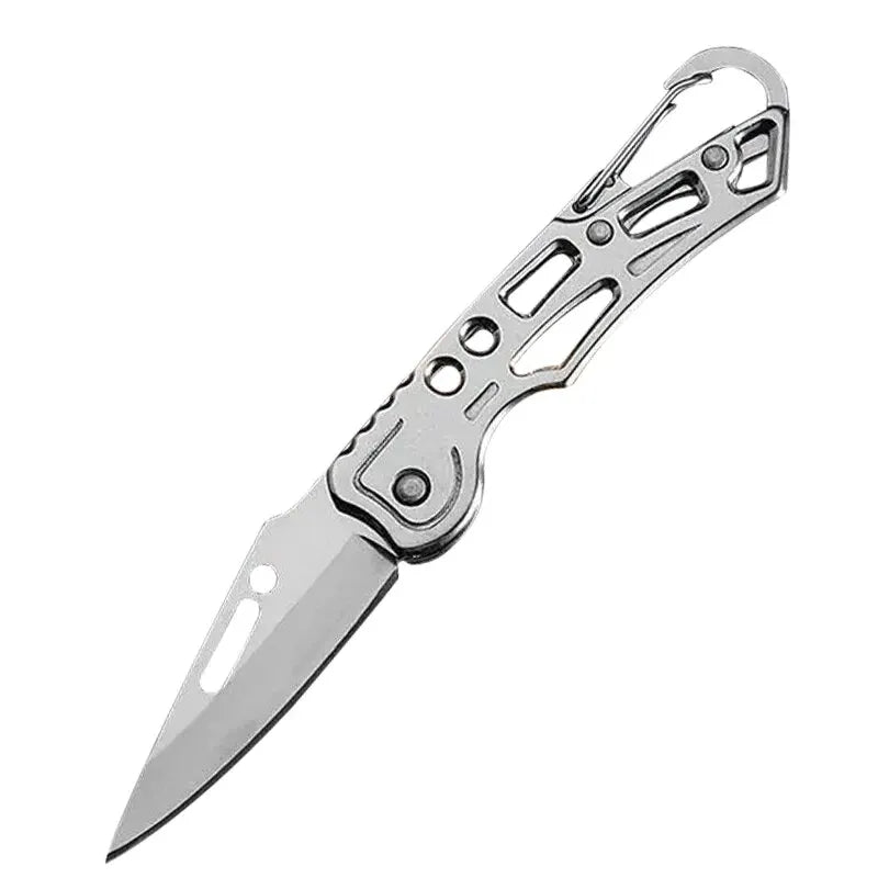 Pocket Folding Fruit Knife, Stainless Steel Outdoor Knife with Non-slip Handle for Kitchen Accessories