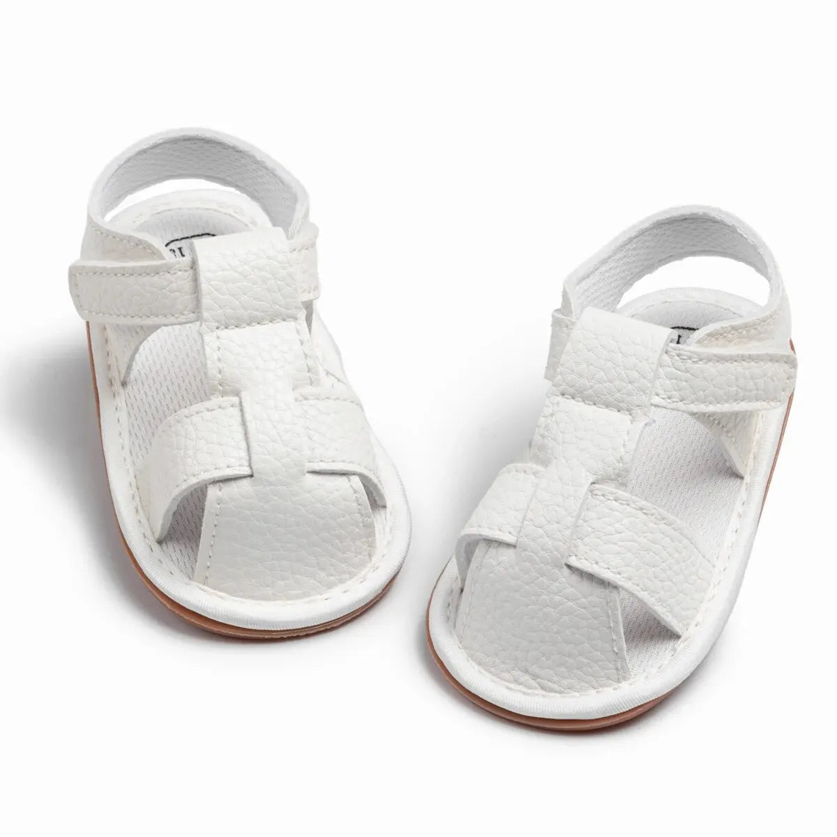 Meckior 2024 New Summer Baby Sandals PU Leather Low Top Baby Boys Girls Sandals Soft Anti-slip Newborn Leisure Infants Shoes