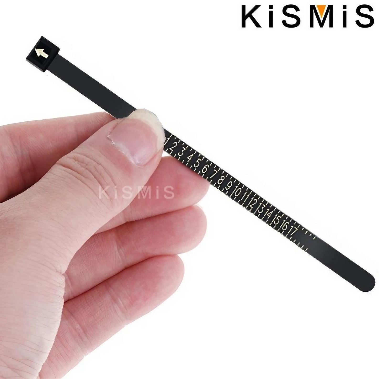 1PC White/Black US/EU Sizes Wedding Ring Band Ring Sizer Measure Genuine Tester Finger Gauge Jewelry Accessory Tools