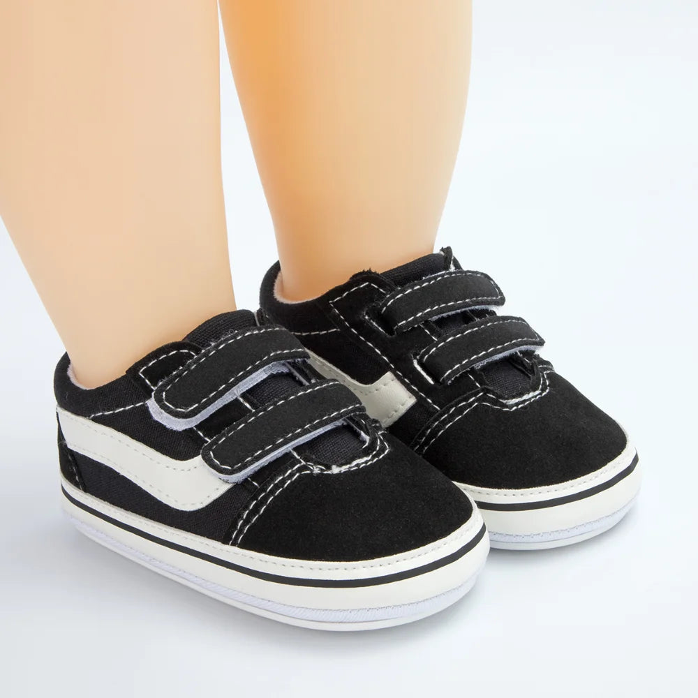 2023 New Baby Canvas Sneakers Anti-slip Soft Plaid Baby Boy Girl Shoes Newborns First Walkers Infant Baby Unisex Casual Shoes