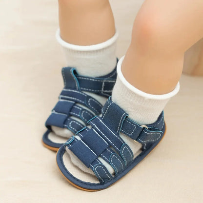 Meckior Summer Baby Shoes Baby Boy Girl Sandal Non-slip Rubber Sole Infant First Walkers Toddler Casual Baby Boy Garden Sandals