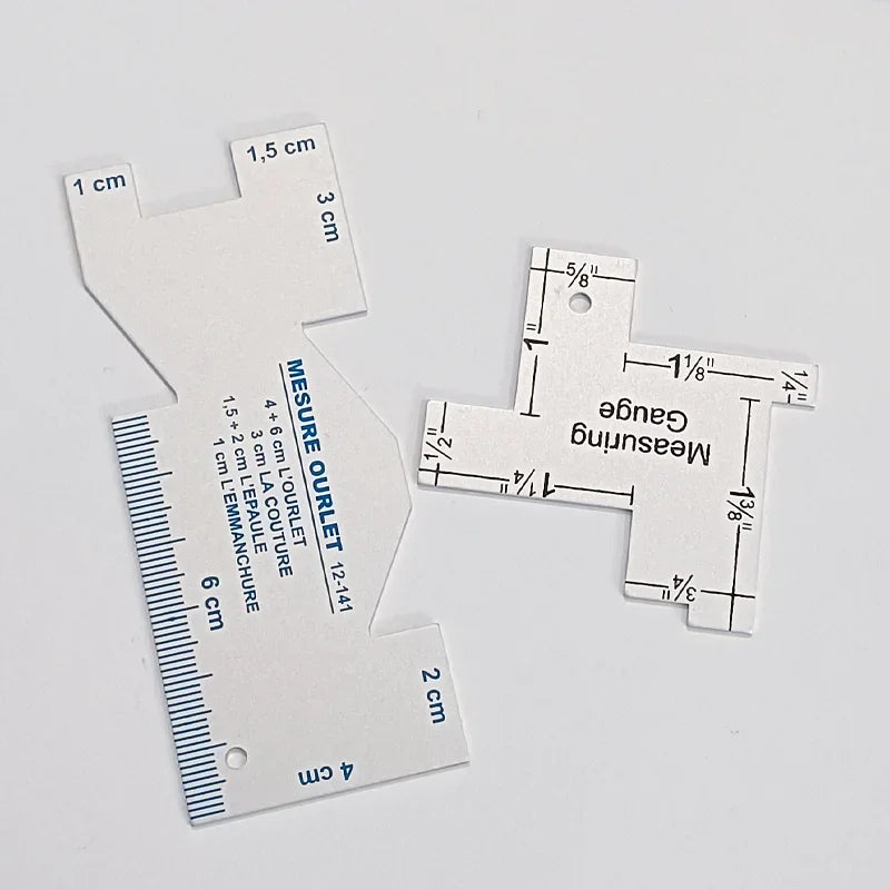 1/2pcs Precision Seam Measuring Gauge Quilting Ruler Template Sewing Ruler DIY Patchwork Sewing Quilting Craft Accessories Tools