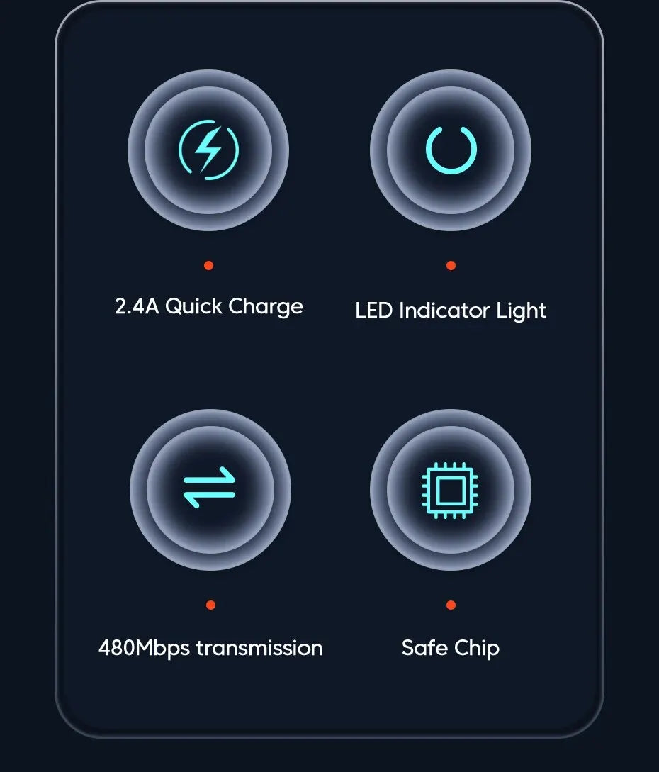 USB A to Type C or Lightning  for iPhone 14 13 12 Pro Max 8 7 plus Xiaomi Led Charger Cable USB C  Fast Charging Wire