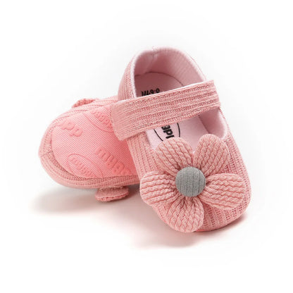 Meckior New Baby Girls Shoes Flower Bow Tie Princess Shoes Non-Slip Toddler First Walker Newborn Infants Girl Shoes Comfortable