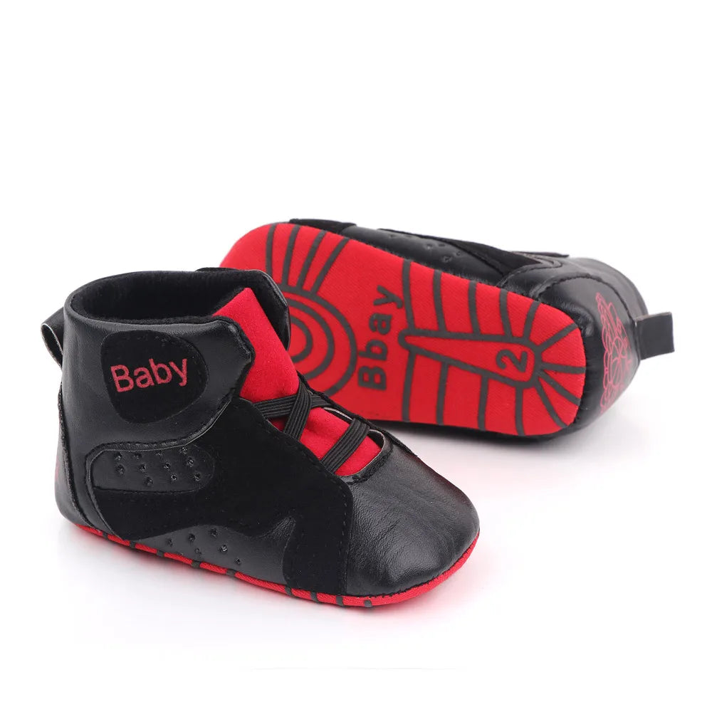 New Baby Boys Girl Sneakers Soft Bottom Non-slip Comfortable Baby Soccer Basketball Sports Shoes Infant First Walker Shoes