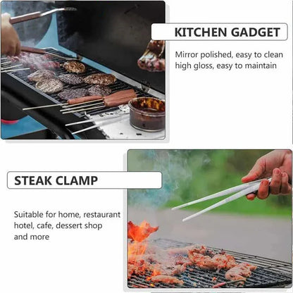 Multifunction Barbecue Tongs Food Tongs Food Clip Kitchen Gadgets Stainless Steel Churrasco Tweezers Clip Buffet BBQ Tool