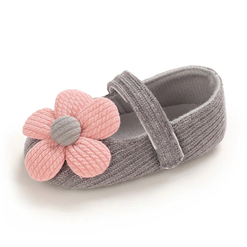 Meckior New Baby Girls Shoes Flower Bow Tie Princess Shoes Non-Slip Toddler First Walker Newborn Infants Girl Shoes Comfortable