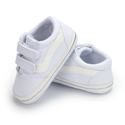 2023 New Baby Canvas Sneakers Anti-slip Soft Plaid Baby Boy Girl Shoes Newborns First Walkers Infant Baby Unisex Casual Shoes