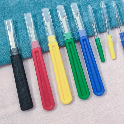 1/4pcs Plastic Handle Craft Thread Cutter Seam Ripper Stitch DIY Knife Needle Arts Sewing Tools Unpicker Sewing Accessories