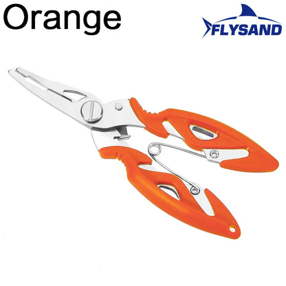 Fishing Plier Scissor Line Cutter Hook Remover Split Ring Opener Cutting Tongs Multifunction Scissors Fishing Accessories