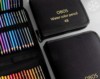 200/120/72/48 Colored Pencils Oil / Watercolor Color Pencils with Cloth Bag For Professional Drawing Sketching Art Supplies