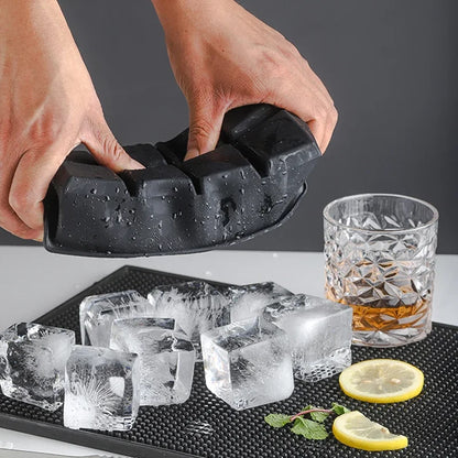 Square Ice Cube Molds With Silicone Easy Release Ice Cream Homemade Summer Beverage Cooling Kitchen And Bar Tools