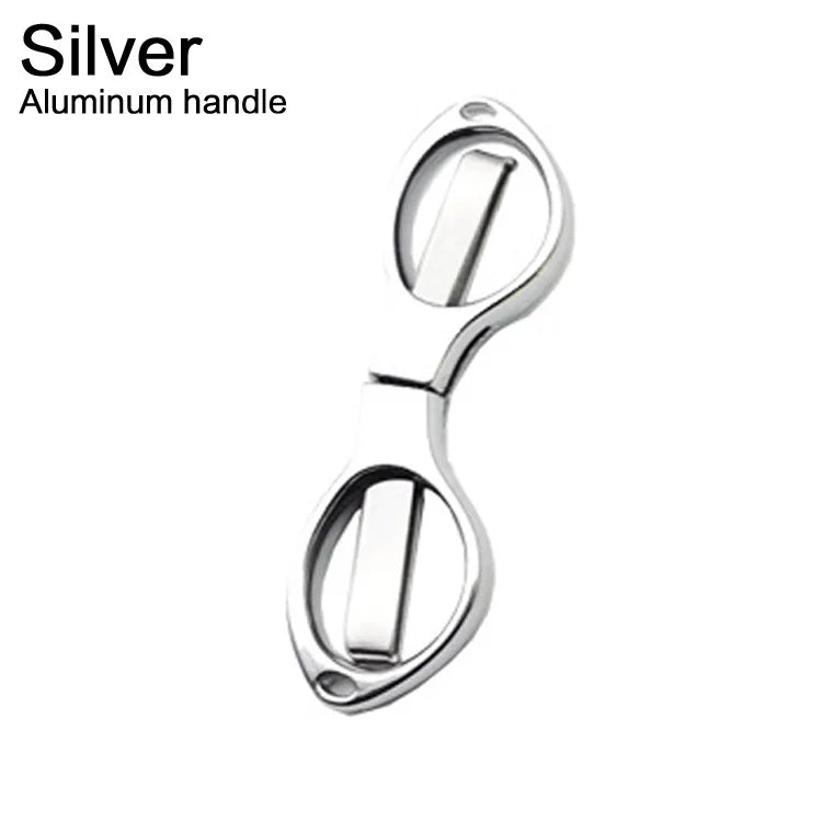 Fishing Line Scissor Portable Folding Safety Scissors Comfortable Zinc Alloy Grip Sharp Stainless Steel Safety Blade