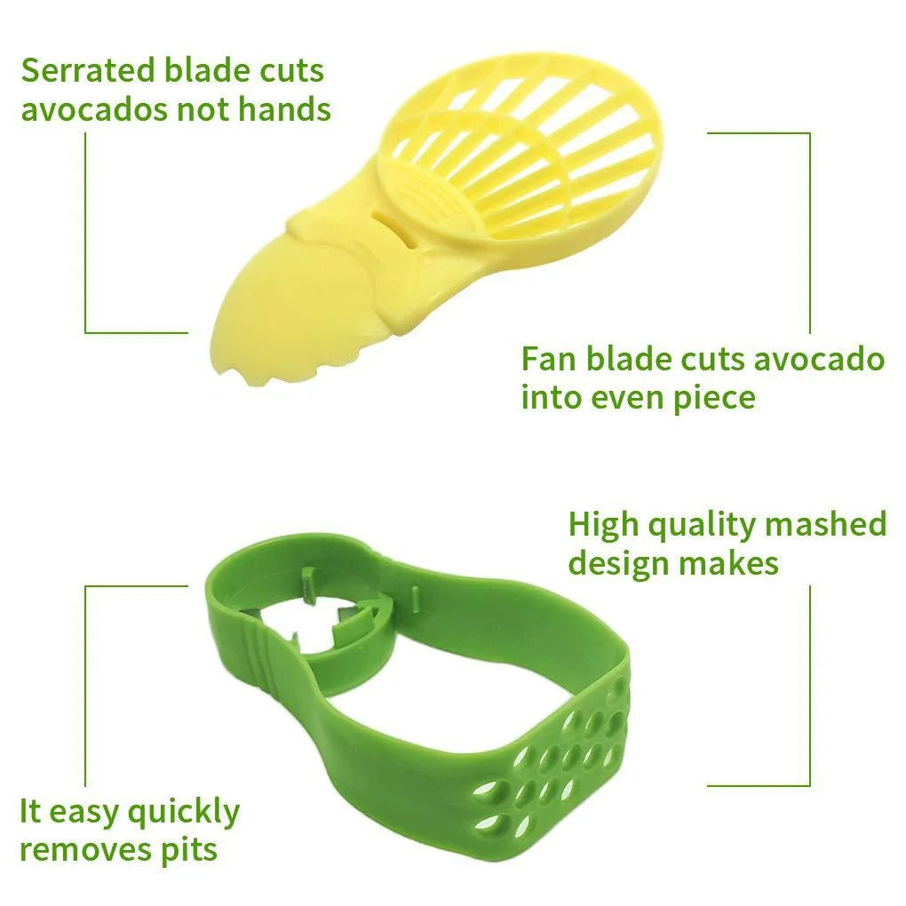 Avocado Slicer Shea Corer Butter Fruit Peeler Cutter Pulp Separator 3 In 1 Plastic Knife Kitchen Vegetable Tools