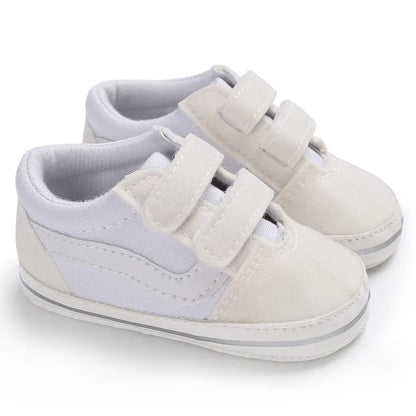 Meckior Baby Canvas Sneakers Classic Stripes Casual Baby Boy Girl Shoes Anti-slip Soft First Walkers Infant Baby Unisex Shoes