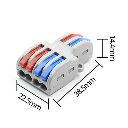 STONEGO 2 In 4/6/8 Several Out Quick Wiring Connector Universal Splitter Wiring Cable Pushin Can Matched Butt Home Terminal Bloc