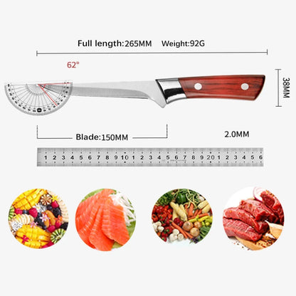 Stainless Steel Boning Knife Kitchen Knife for Meat Cleaver Fruit Paring Vegetable Knife Pork Beef Sheep Meat Cutting Knife