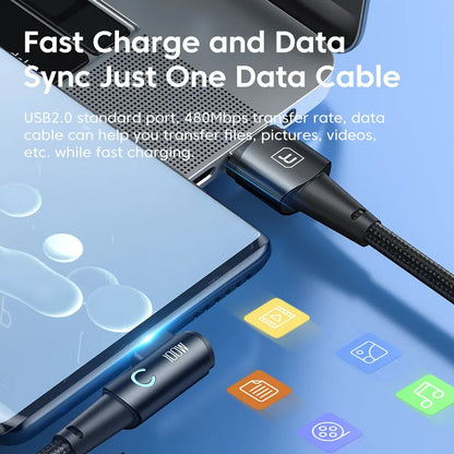 6A USB C Cable 90 Degree For OPPO 100W Fast Charging Cord For Honor Huawei Oneplus Realme Charger Data Wire