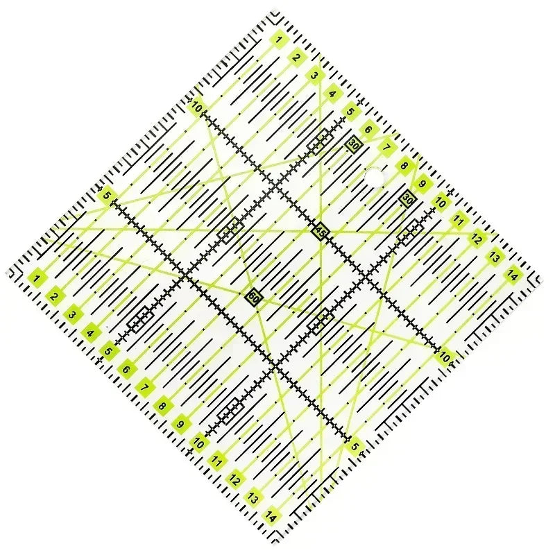 1/2pcs 15cm Quilting Patchwork Ruler Fabric Cloth Cutting Ruler