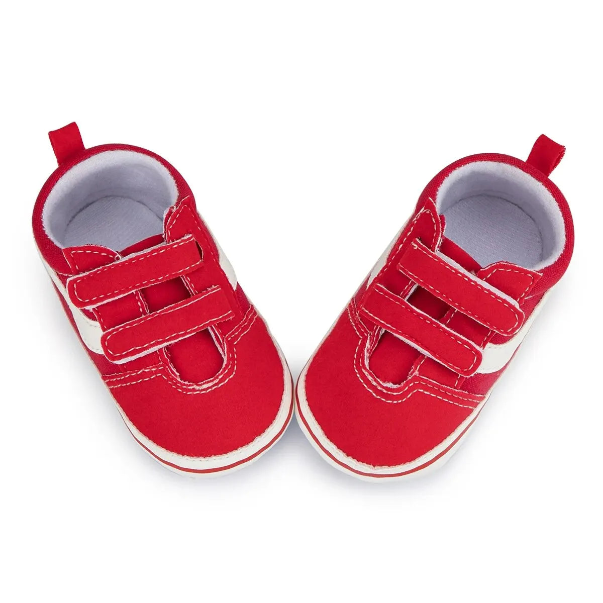 Meckior Baby Canvas Sneakers Classic Stripes Casual Baby Boy Girl Shoes Anti-slip Soft First Walkers Infant Baby Unisex Shoes