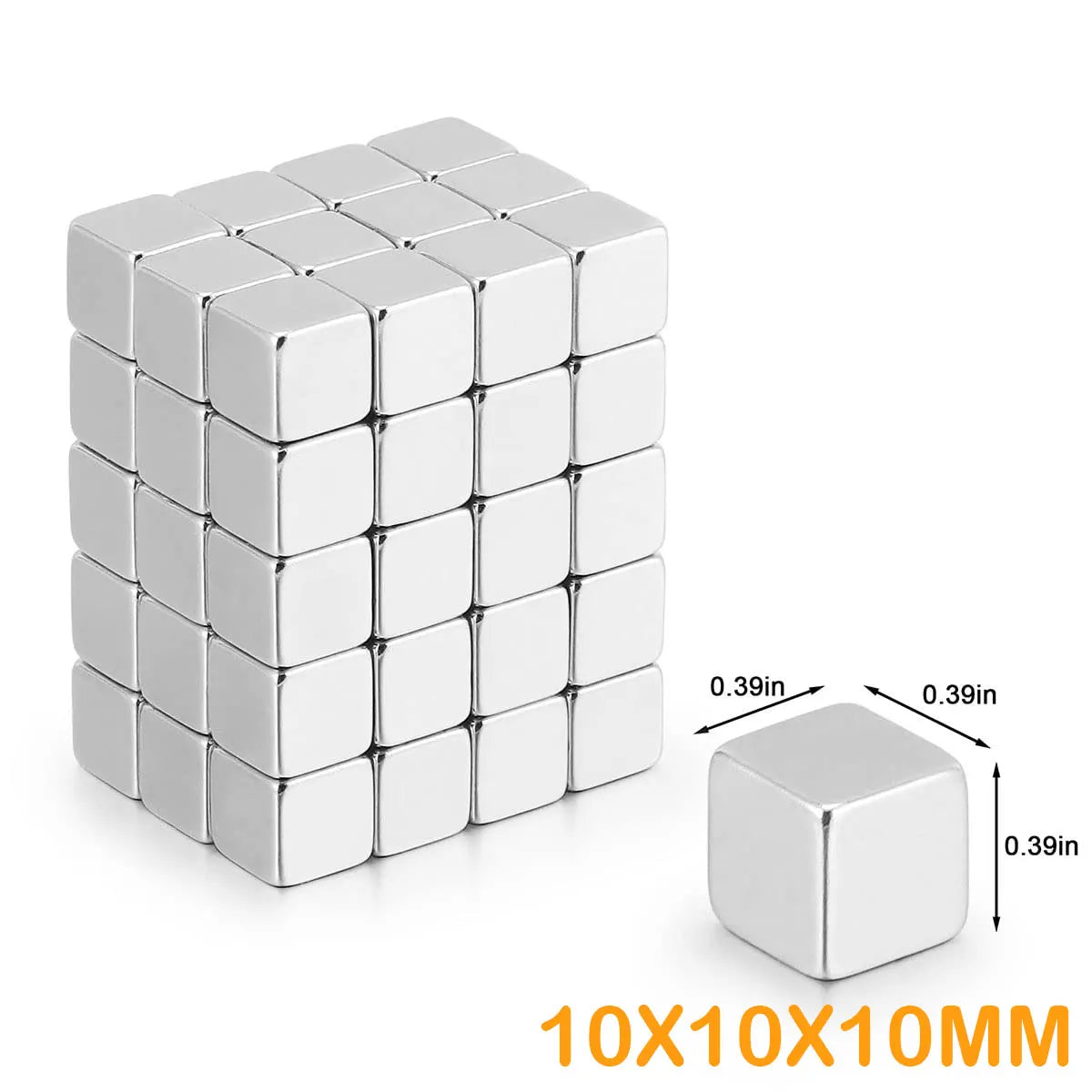 Cube Neodymium Magnets, Cube Rare Earth Magnet Small Magnets for Fridge, Whiteboard, Science, Crafts, Office and Locker Magnets