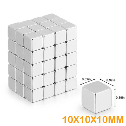 Cube Neodymium Magnets, Cube Rare Earth Magnet Small Magnets for Fridge, Whiteboard, Science, Crafts, Office and Locker Magnets