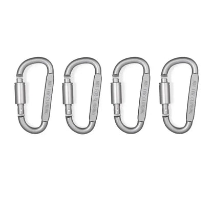 4PCS Carabiner Set For Key Camping Survival EDC Outdoor Keychain Clip Alloy Aluminum Tactical Caribiner Hook Karabiners