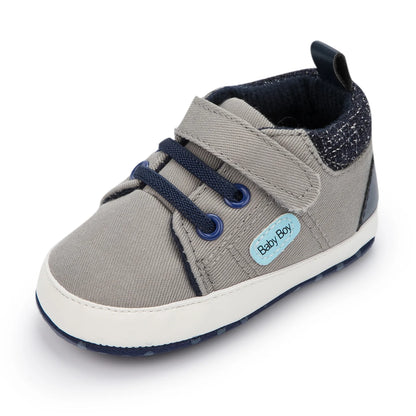 Newborn New Classic Baby Solid Color Canvas Shoes Casual Shoes Anti-slip Soft Cotton Soles Baby Sneakers First Day Toddler Shoes