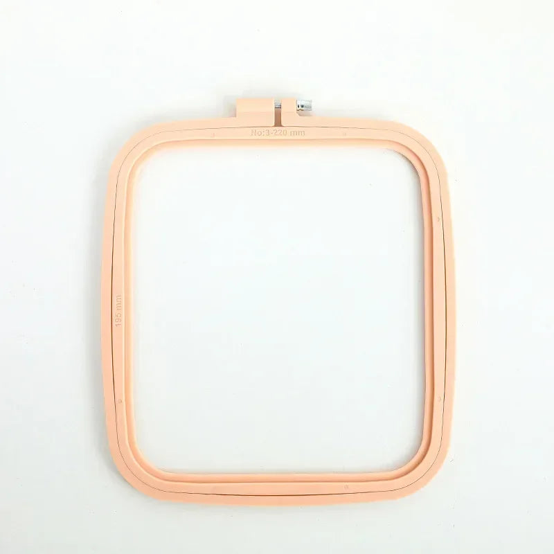 1PC Embroidery Hoops 7-25cm Square Cross Stitch Rack Plastic Embroidery Hoop Frame Rings for DIY Cross Stitch Sewing Craft Tools