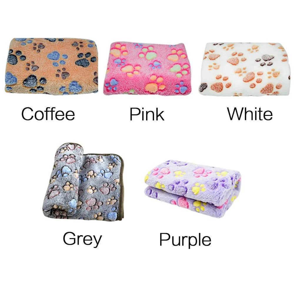 Soft Fluffy High Quality Pet Blanket Cute Cartoon Pattern Pet Mat Warm and Comfortable Blanket for Cat Dogs