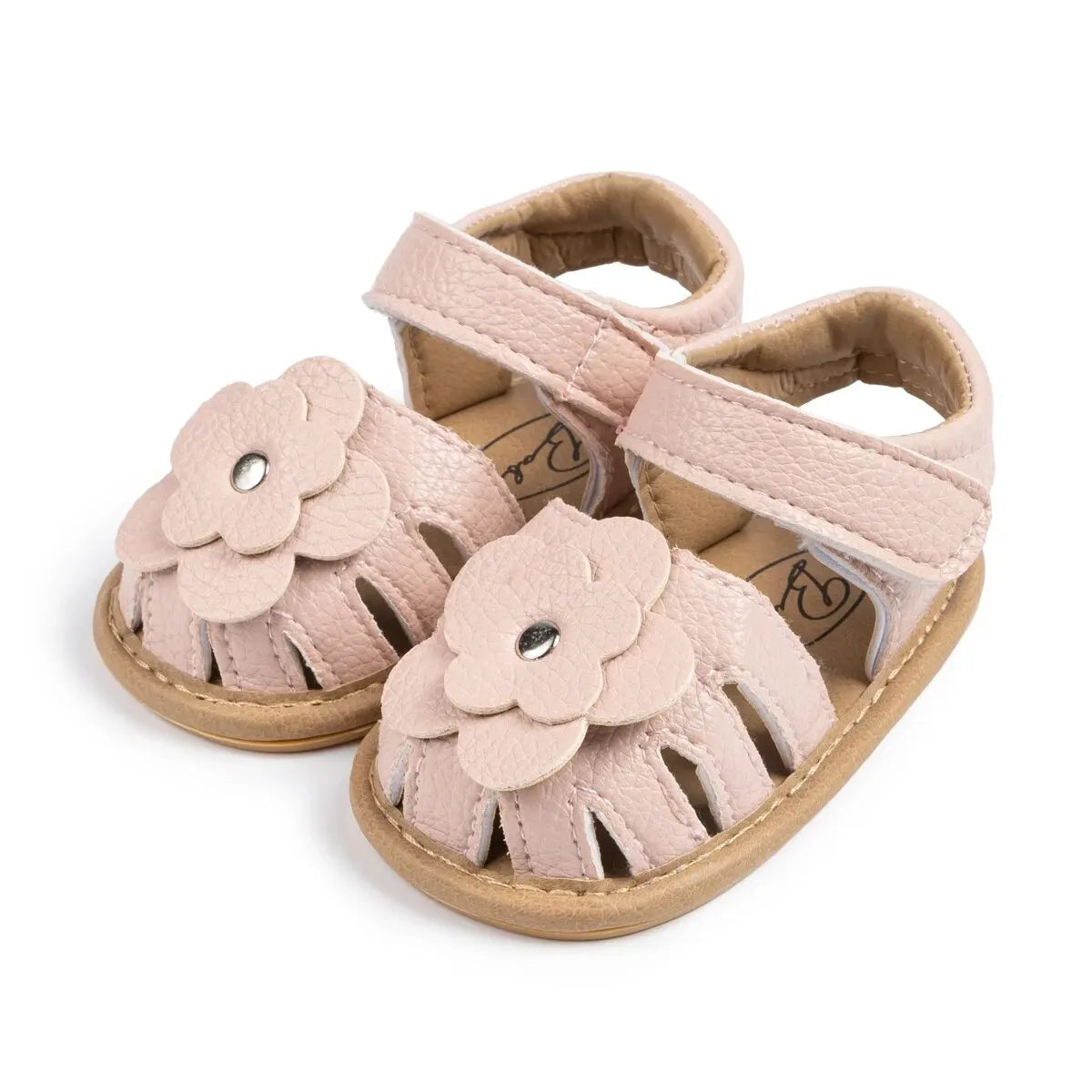 Infant Baby Girls Beach Sandals Flats and Soft Sole Non-slip Flower Princess Wedding Dress Walking Shoes for Newborn Baby