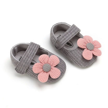 Meckior New Baby Girls Shoes Flower Bow Tie Princess Shoes Non-Slip Toddler First Walker Newborn Infants Girl Shoes Comfortable