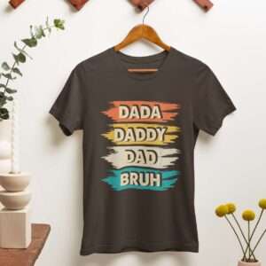 Dada Daddy Dad Bruh – Fathers day Crewneck T-shirt | Bella + Canvas 3001