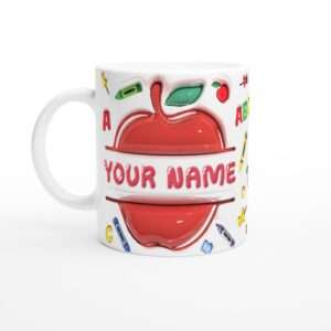 Custom Name White 11oz Ceramic Mug