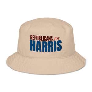 Republicans for Harris Organic bucket hat