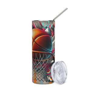 Hoop Dreams Stainless Steel Tumbler – Ultimate Basketball Enthusiast’s Choice