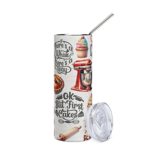 Sweet Creations Stainless Steel Tumbler – Perfect for Cake Baking Lovers