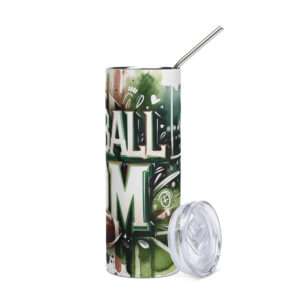 Football Mom Stainless Steel Tumbler – Proudly Supporting