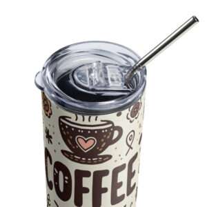 Coffee Lover’s Stainless Steel Tumbler – Brewed for the Caffeine Enthusiast