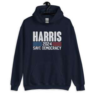 Save Democracy – Harris 2024 Unisex Hoodie